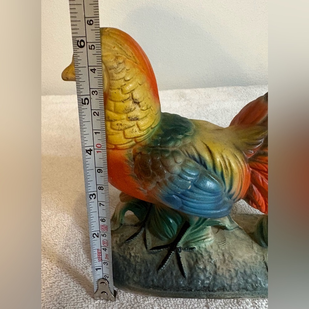 Vintage Chinese Chalkware Pheasant Statue - Picture 8 of 8
